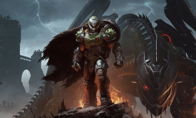 Doom: The Dark Ages ganha novas imagens mostrando o belo visual com Path Tracing