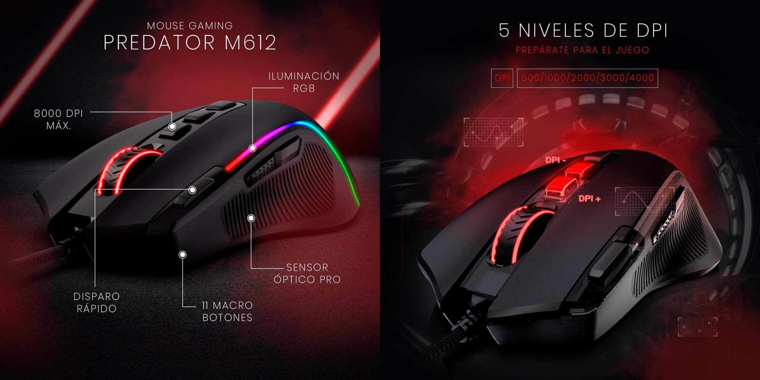 Mouse Gamer Redragon Predator entra em oferta na Amazon por menos de R$ 80 1 Mouse Gamer Redragon Predator scaled